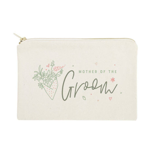 Floral Mother of the Groom Travel Make Up Pouch