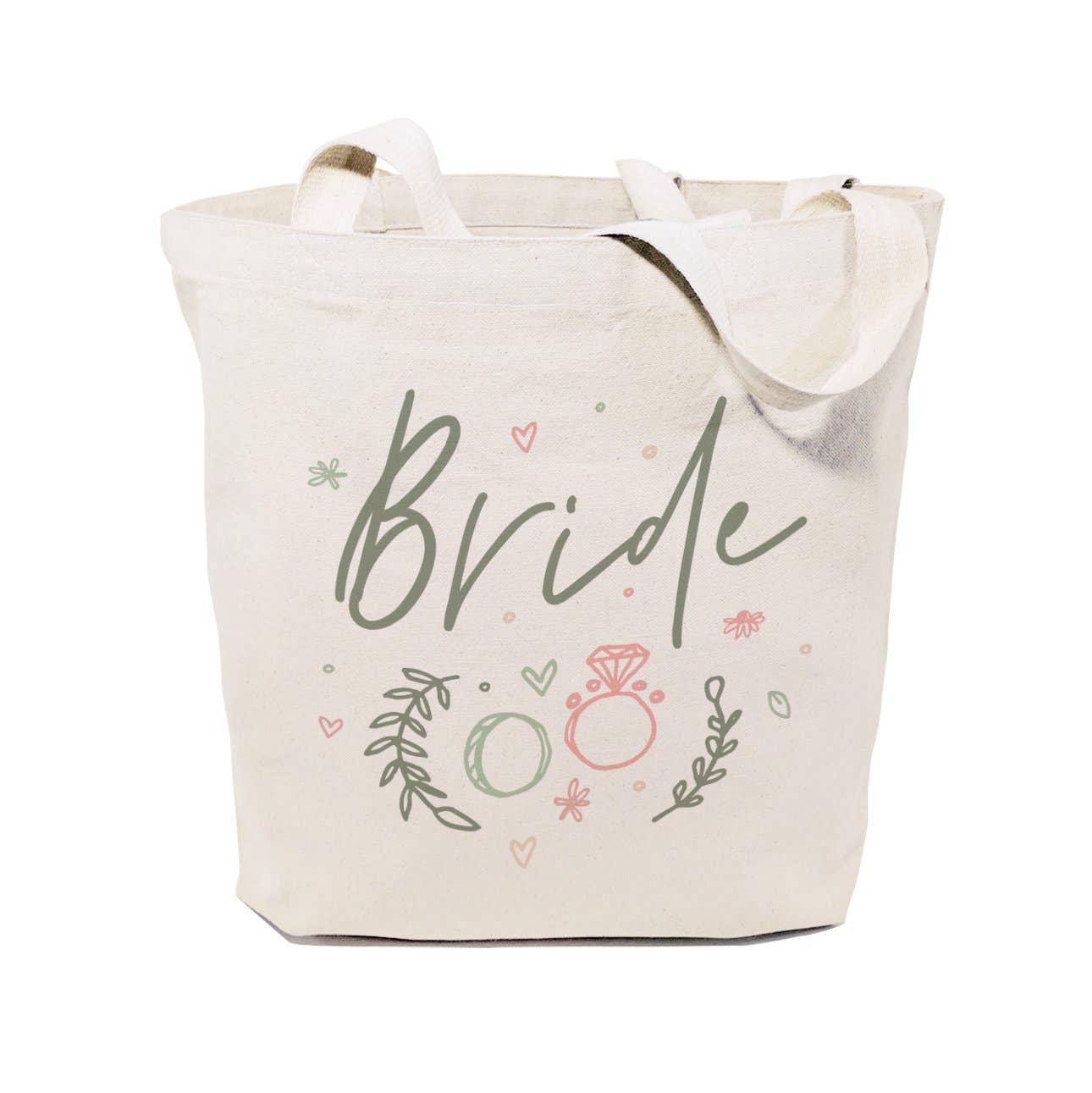 Floral Bride Tote and Handbag