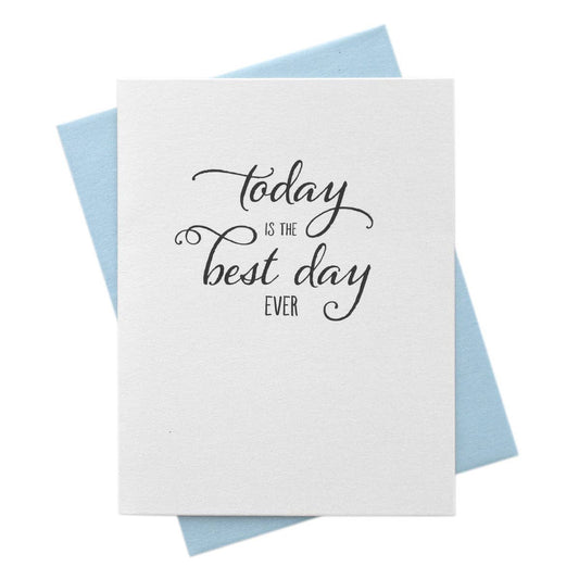Today is the Best Day Wedding Advice Well Wishes Card