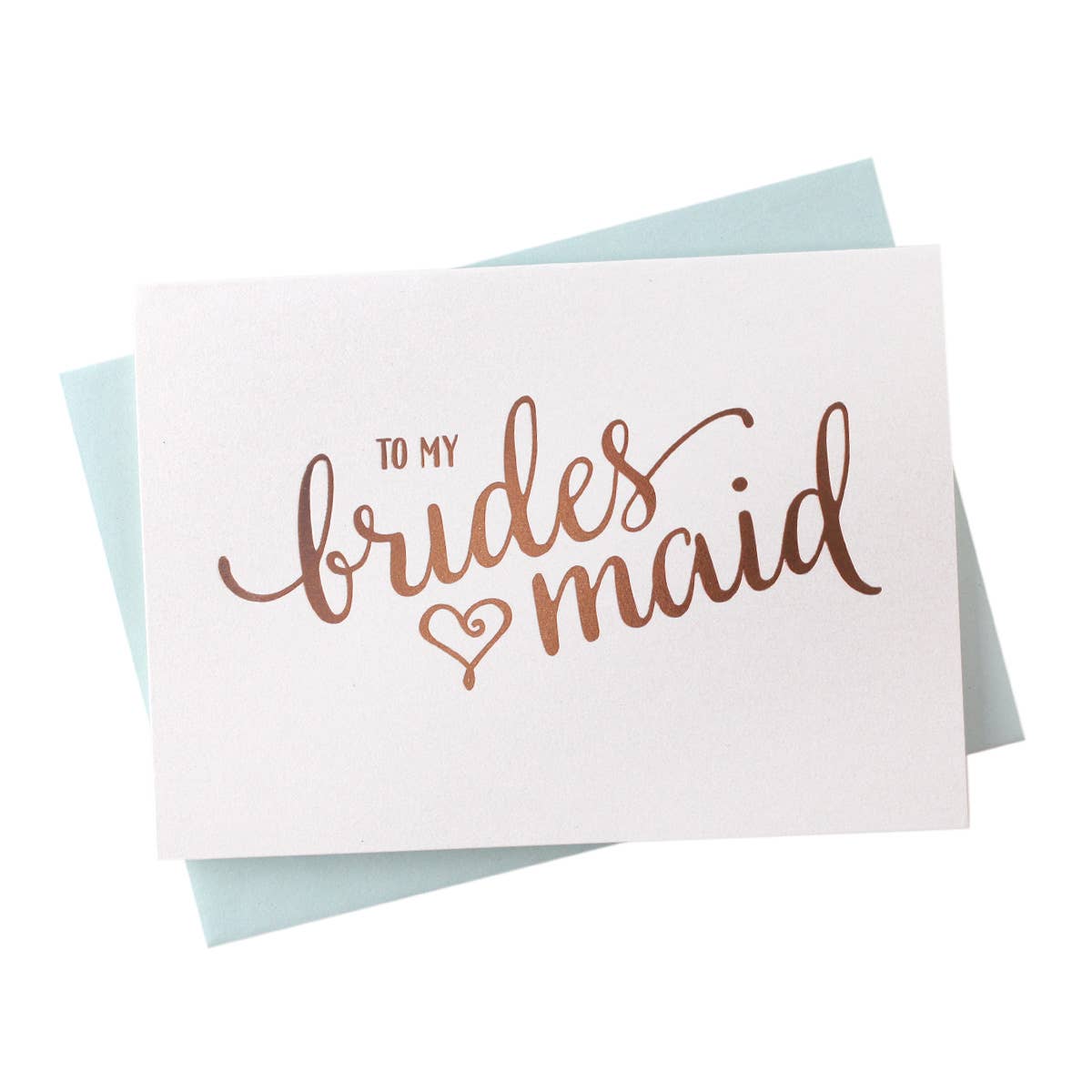 Foil To My Bridesmaid Thank You Card from Bride Wedding