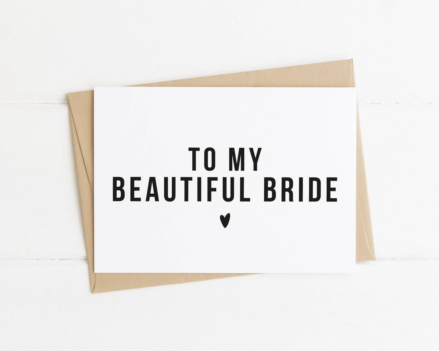 To My Beautiful Bride Wedding Day Card