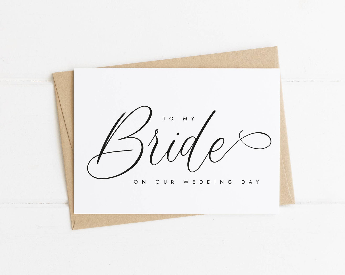 To My Bride On My Wedding Day Card
