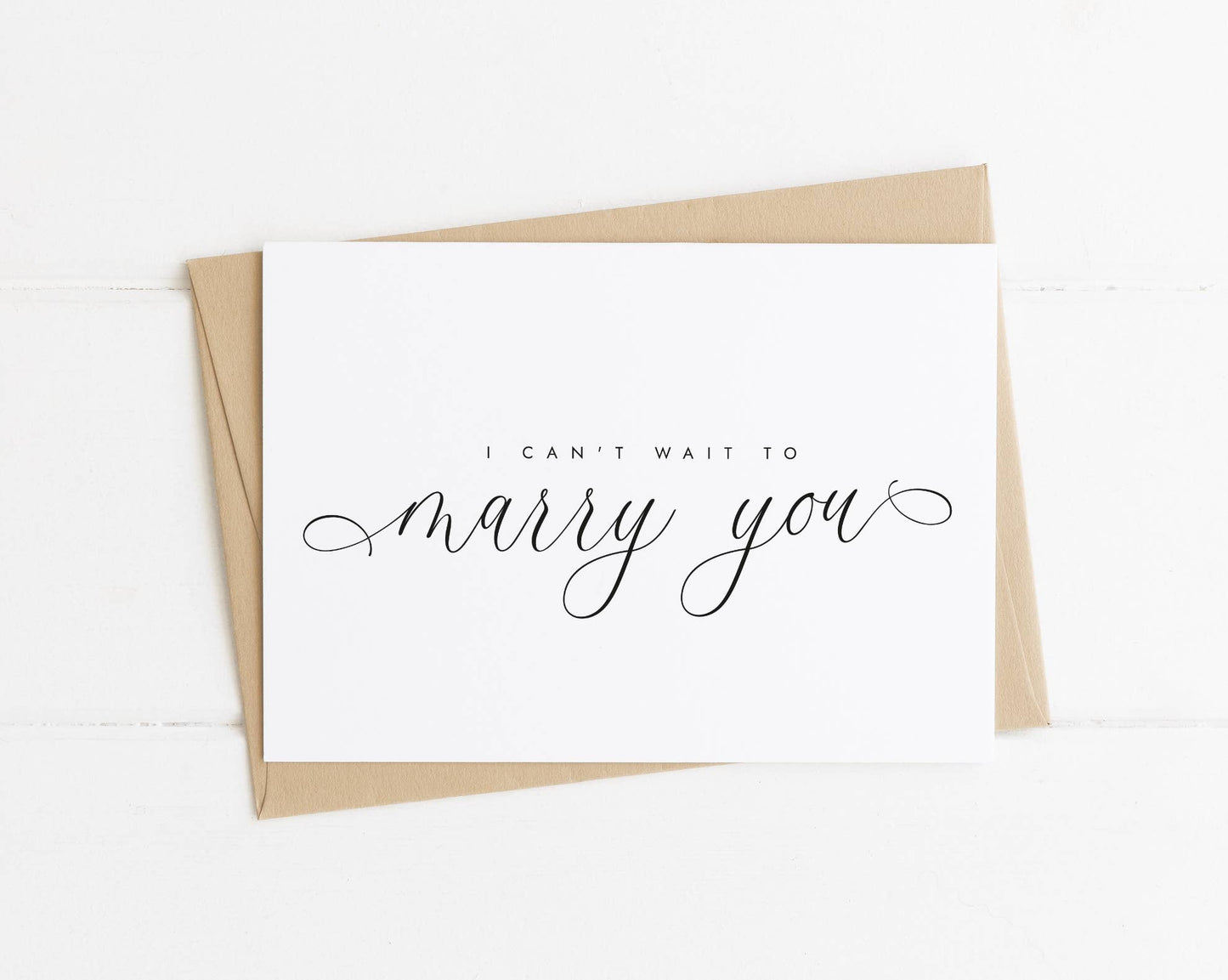 I Can't Wait To Marry You Wedding Card